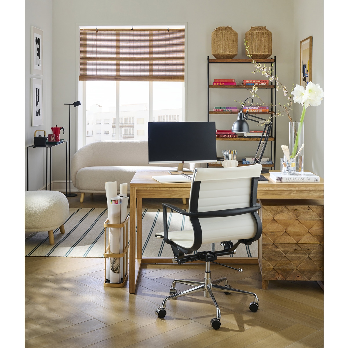 Estante Belice Natural / Preto-6