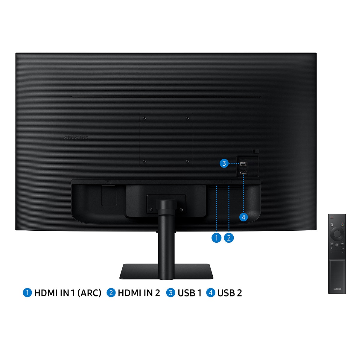 Monitor PC Samsung Smart Monitor M5 81,2 cm (32") 60 Hz, Full HD, HDR10, Funciones Smart Negro-8