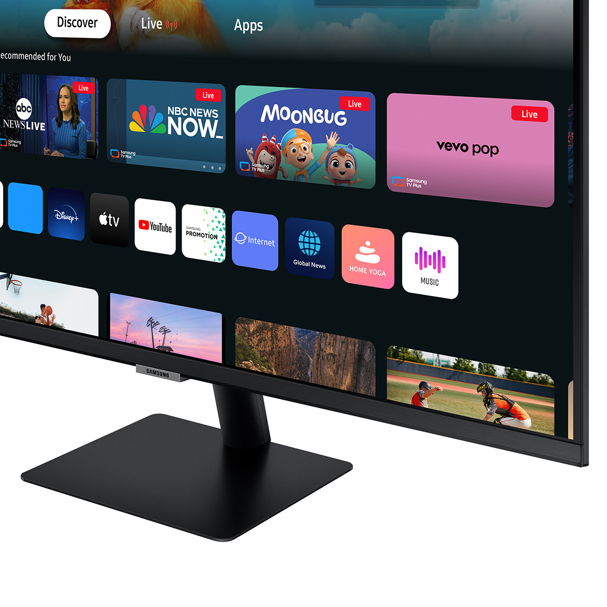 Monitor PC Samsung Smart Monitor M5 81,2 cm (32") 60 Hz, Full HD, HDR10, Funciones Smart Negro-7