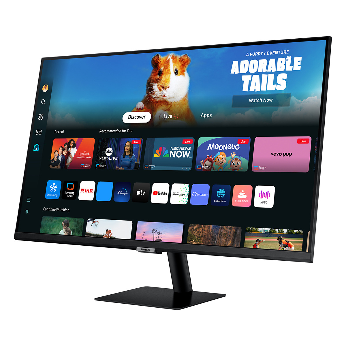Monitor PC Samsung Smart Monitor M5 81,2 cm (32") 60 Hz, Full HD, HDR10, Funciones Smart Negro-4