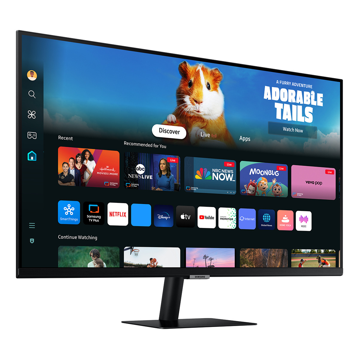 Monitor PC Samsung Smart Monitor M5 81,2 cm (32") 60 Hz, Full HD, HDR10, Funciones Smart Negro-2