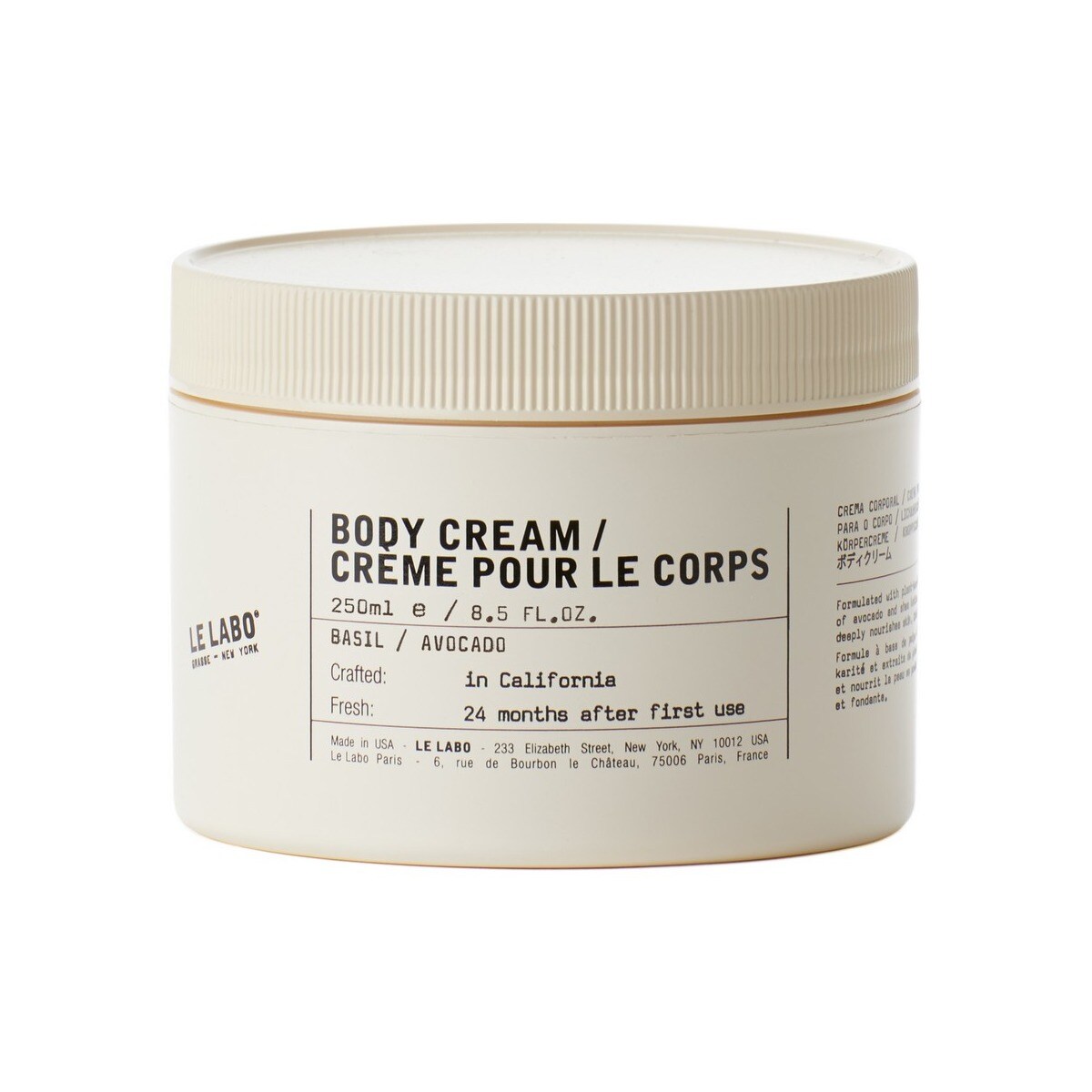 Creme Corporal Manjericão e Abacate - 250 ml 1