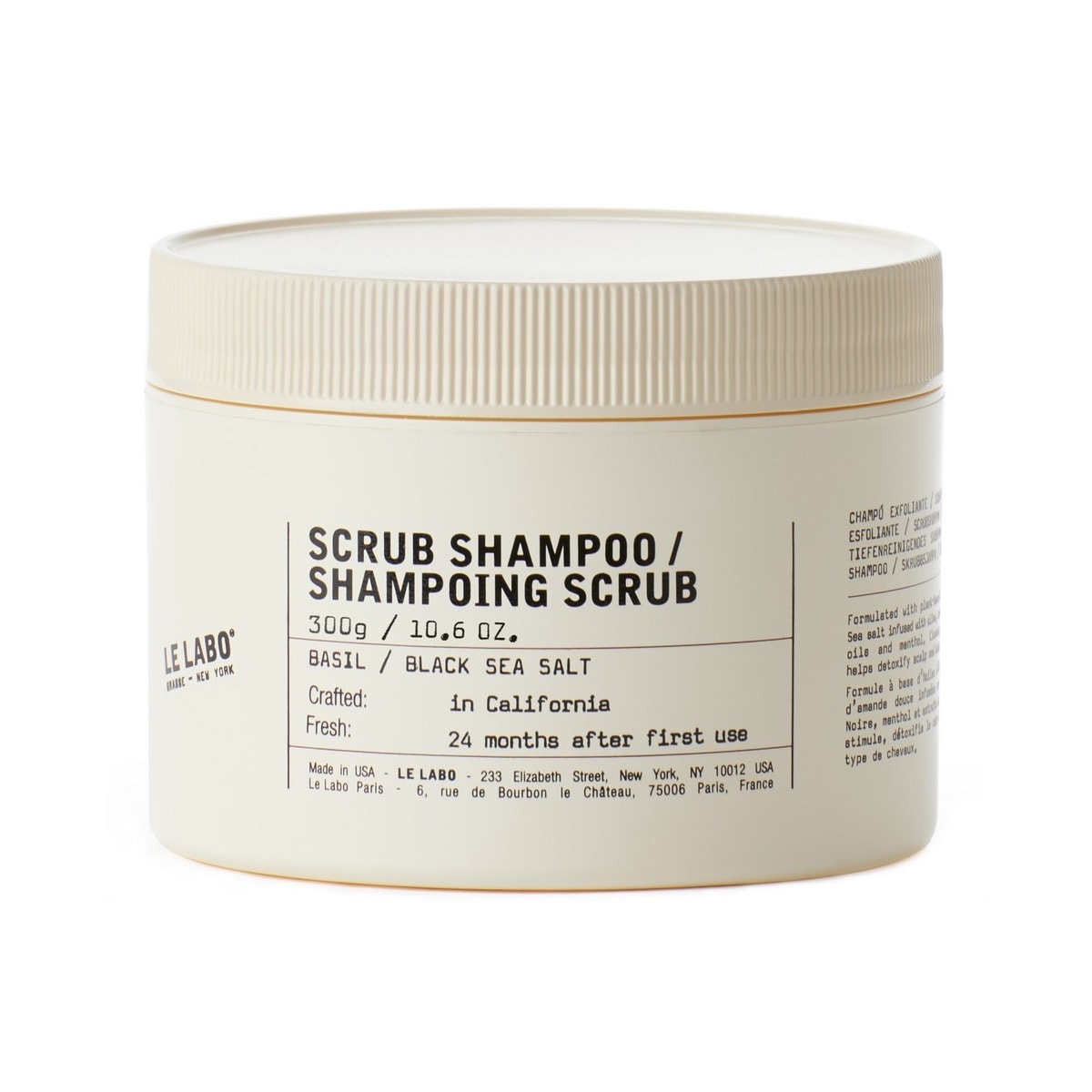 Champô Esfoliante Manjericão e Sal Marinho Negro - 300 g 1