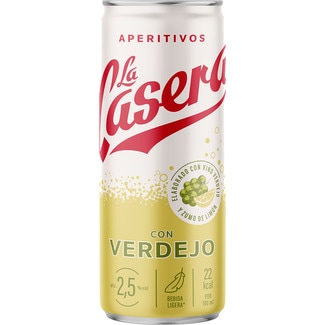aperitivo elaborado con vino verdejo y zumo de limón lata 33 cl - La Casera