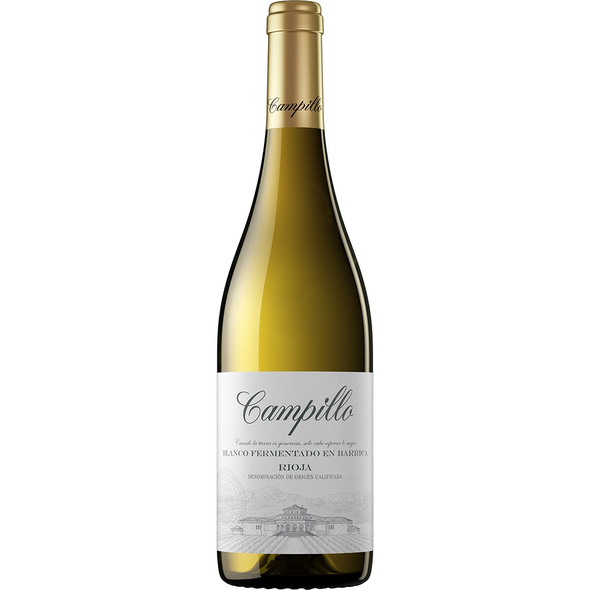 vino blanco fermentado en barrica DOCa Rioja botella 75 cl