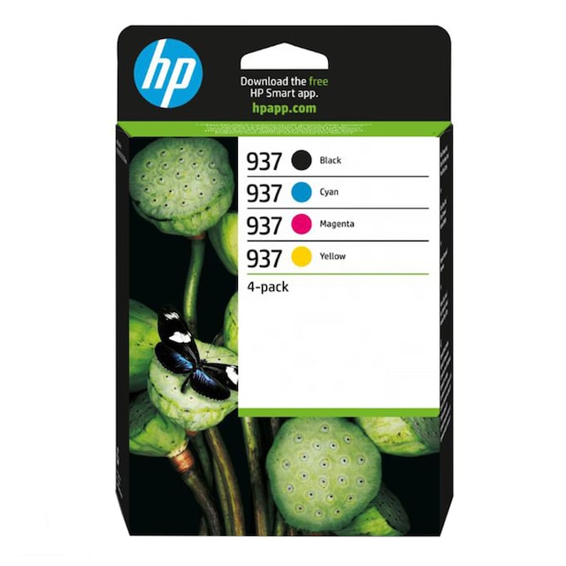 Imagen 0 de Pack de 4 Cartuchos de tinta original HP 937 multicolor (6C400NE)