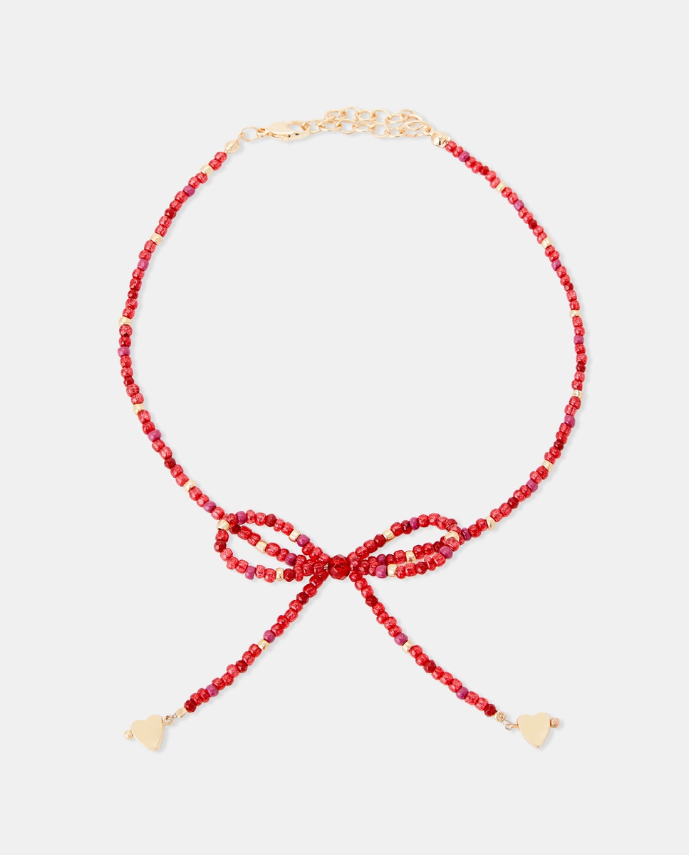 Colar com Laço 600 Vermelho-1