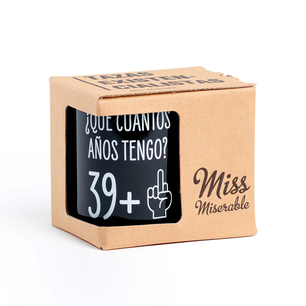 Caneca Miss Miserable para 40 Cumpleaños ¿Que Cuántos Años Tengo? 39+1 6