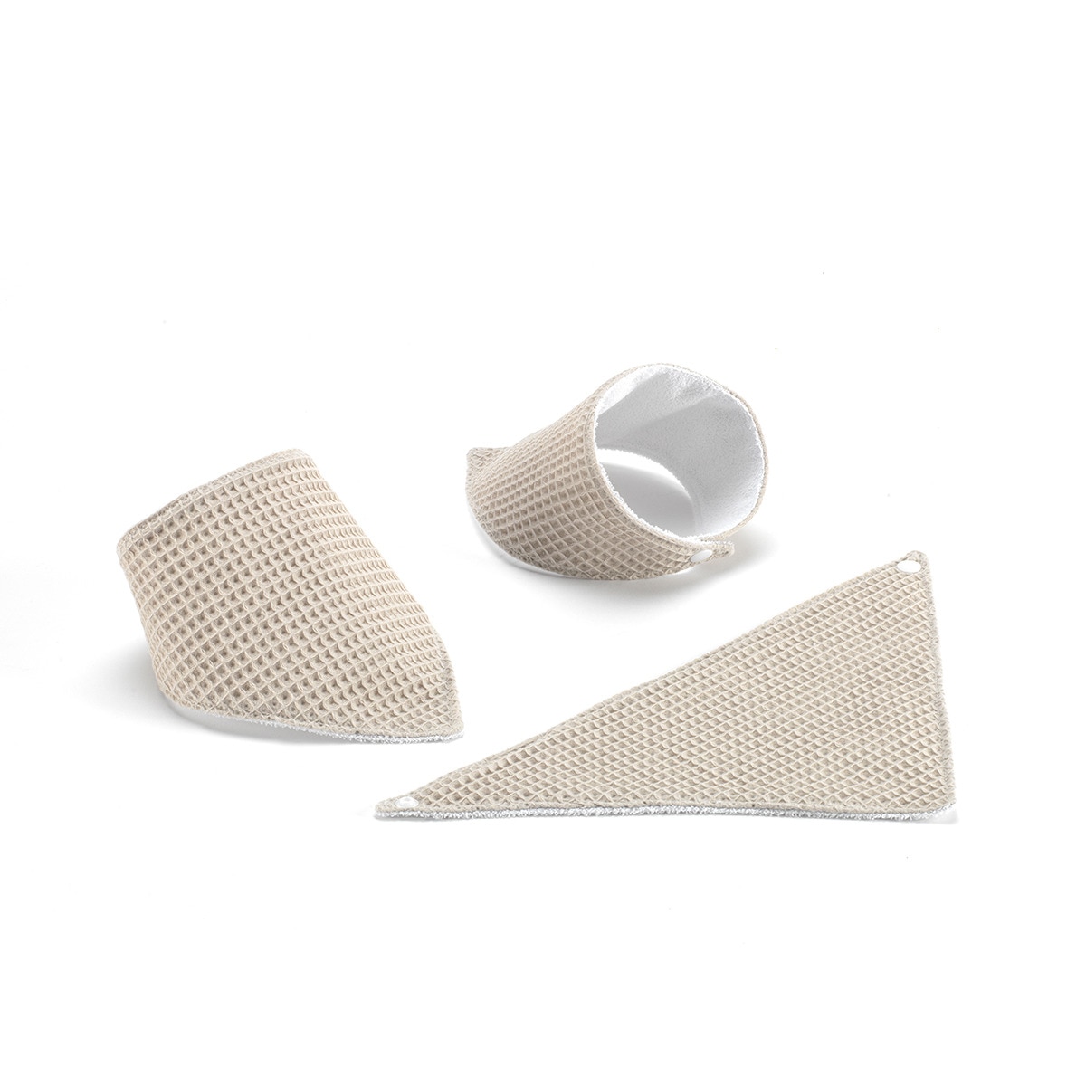 Imagen 0 de Pack de tres bandanas waffle Topo