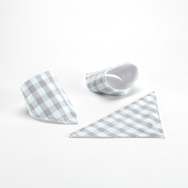 Imagen 0 de Pack de tres bandanas cuadro vichy Gris / Blanco