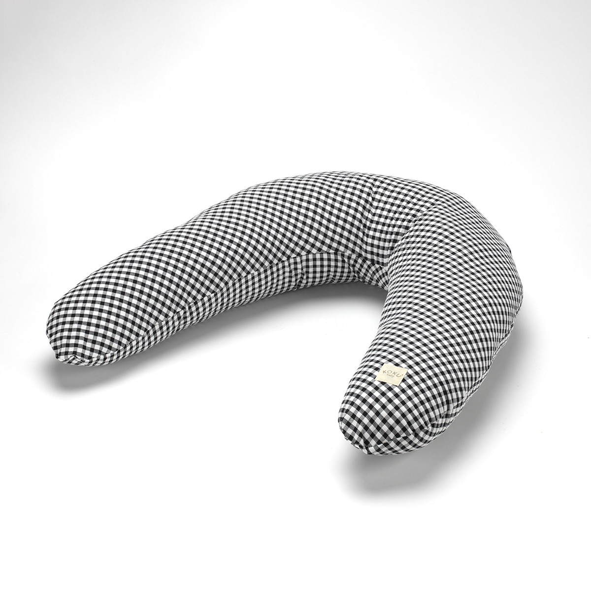 Almohadon Lactancia cuadro vichy Negro / Blanco Negro-1