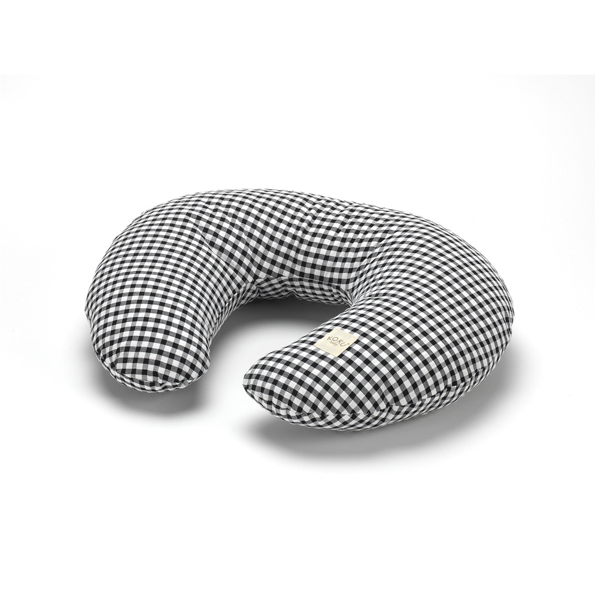 Almohada Maternal cuadro vichy Negro / Blanco Negro-1
