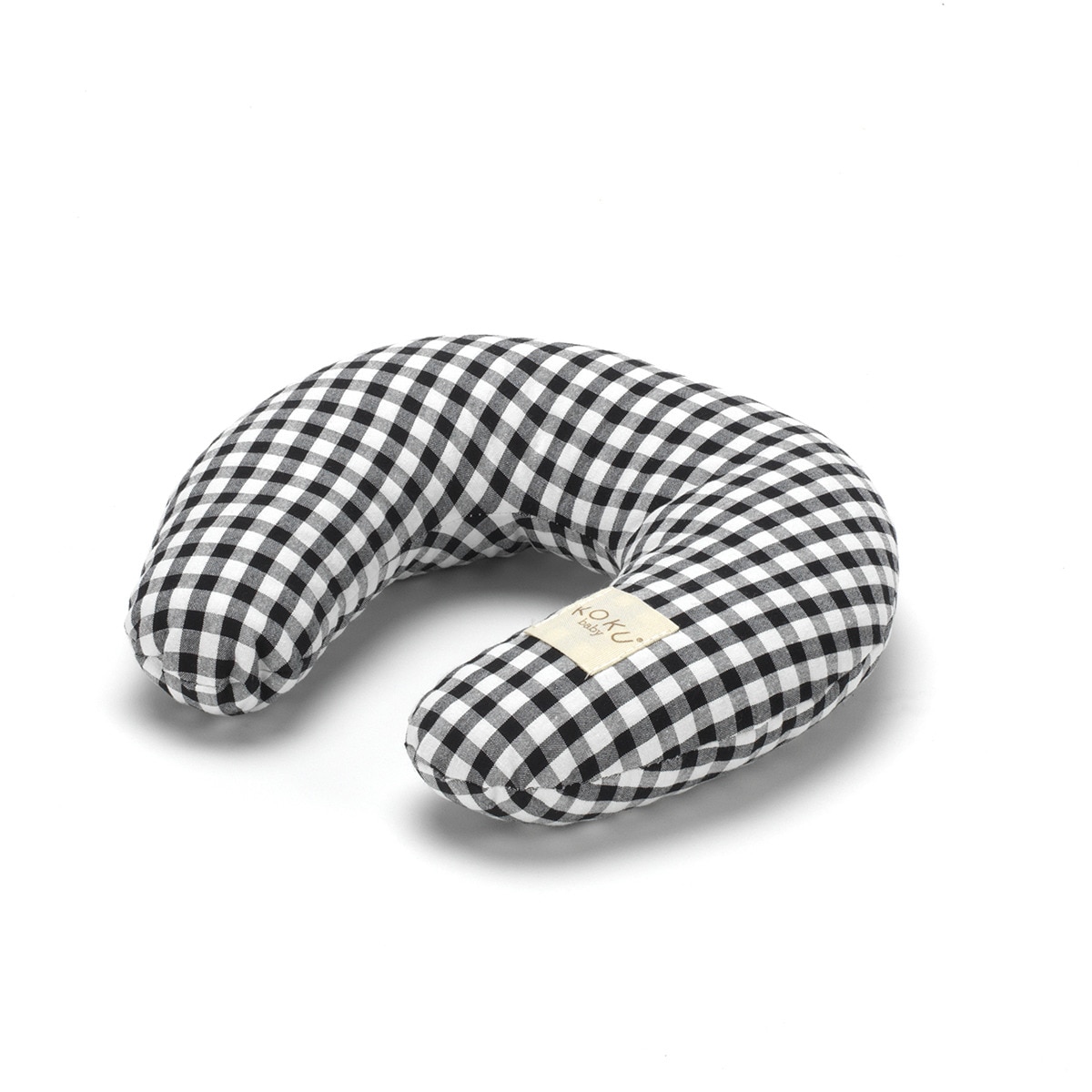 Imagen 0 de Almohadon Cervical cuadro vichy Negro / Blanco