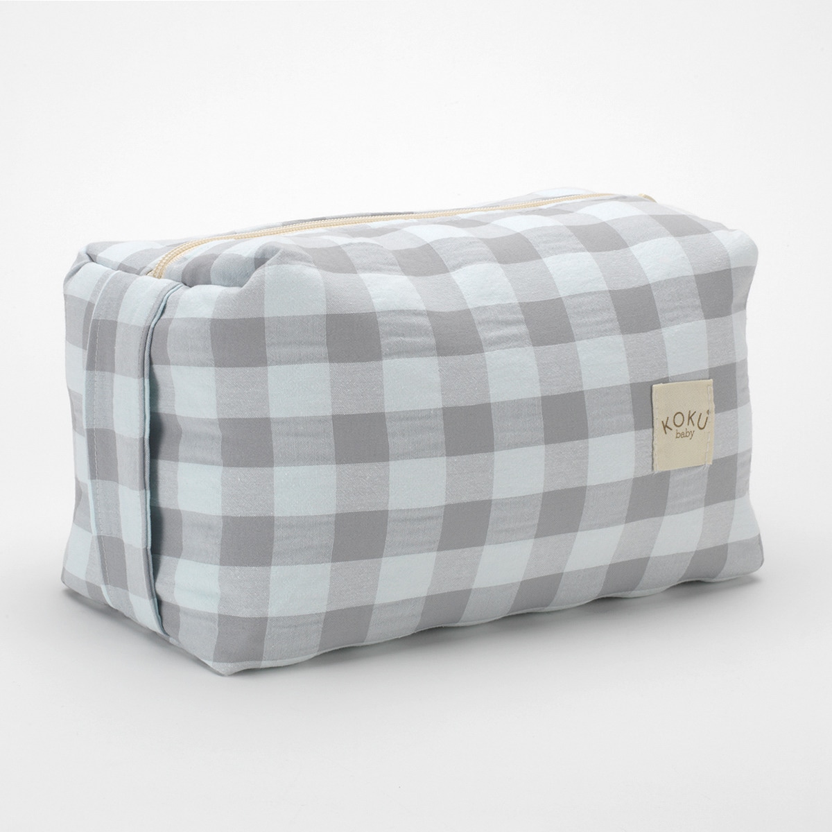 Neceser cuadro vichy Gris / Blanco Gris-1