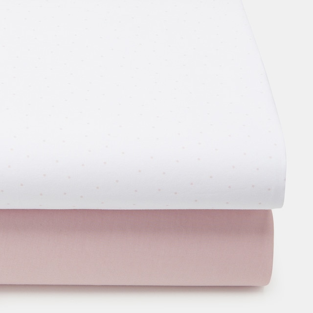 Imagen 0 de Juego de sábanas bajeras ajustables Cotton Juice Baby Home pack 2 Bosque flores (disponible en varias medidas)