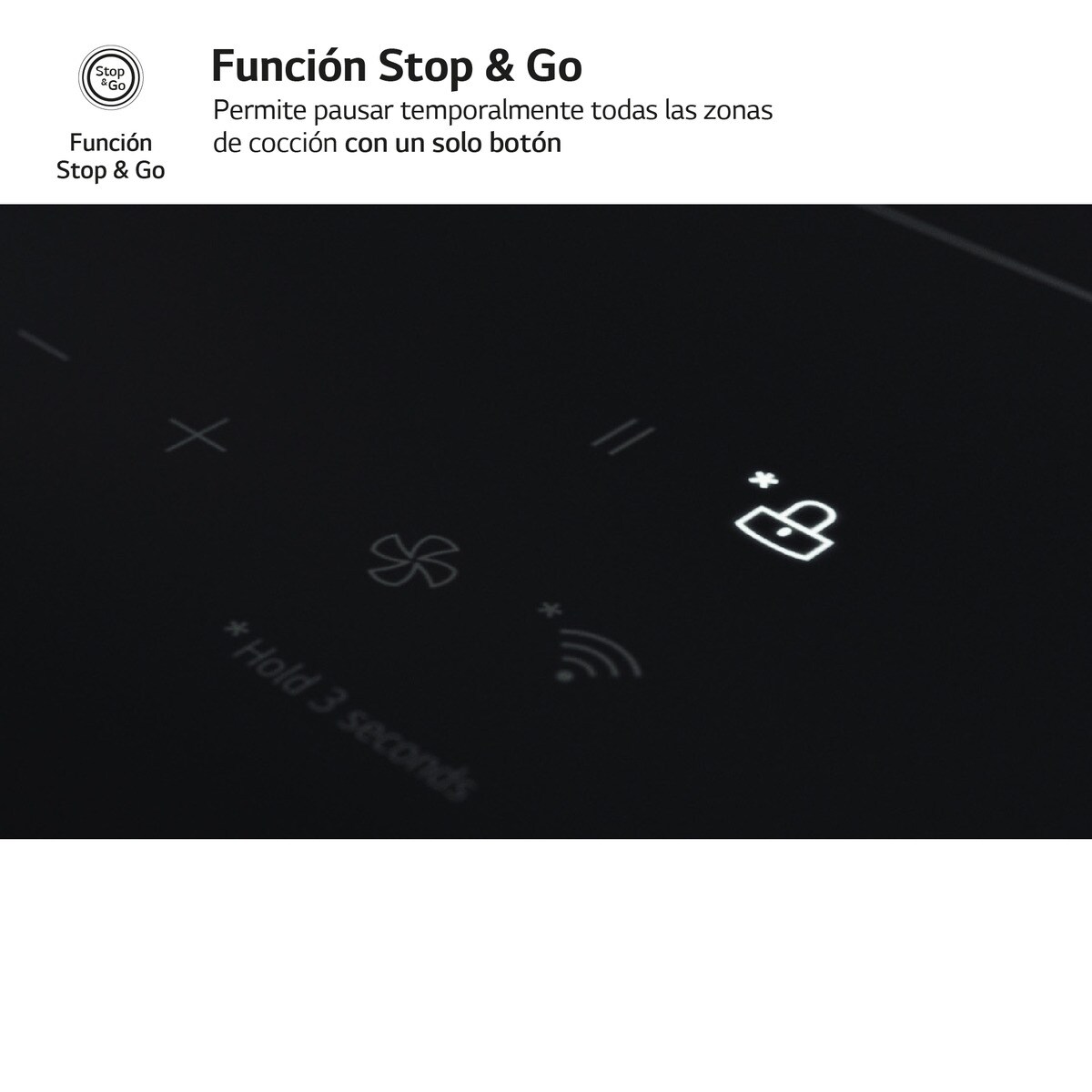 Placa de inducción LG 2 zonas Flex, 59 cm - CBIZ2437B Negro-10