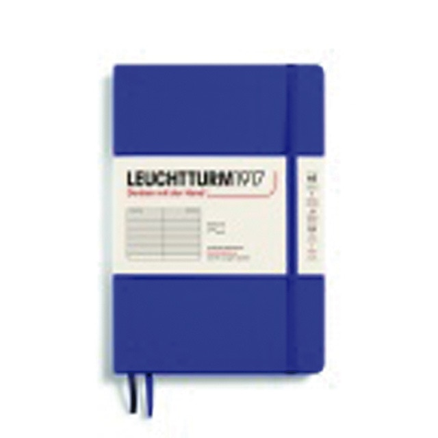 Imagem 0 de Bloco de notas capa mole folhas pautadas horizontais folhas pautadas Leuchtturm1917 tinta azul