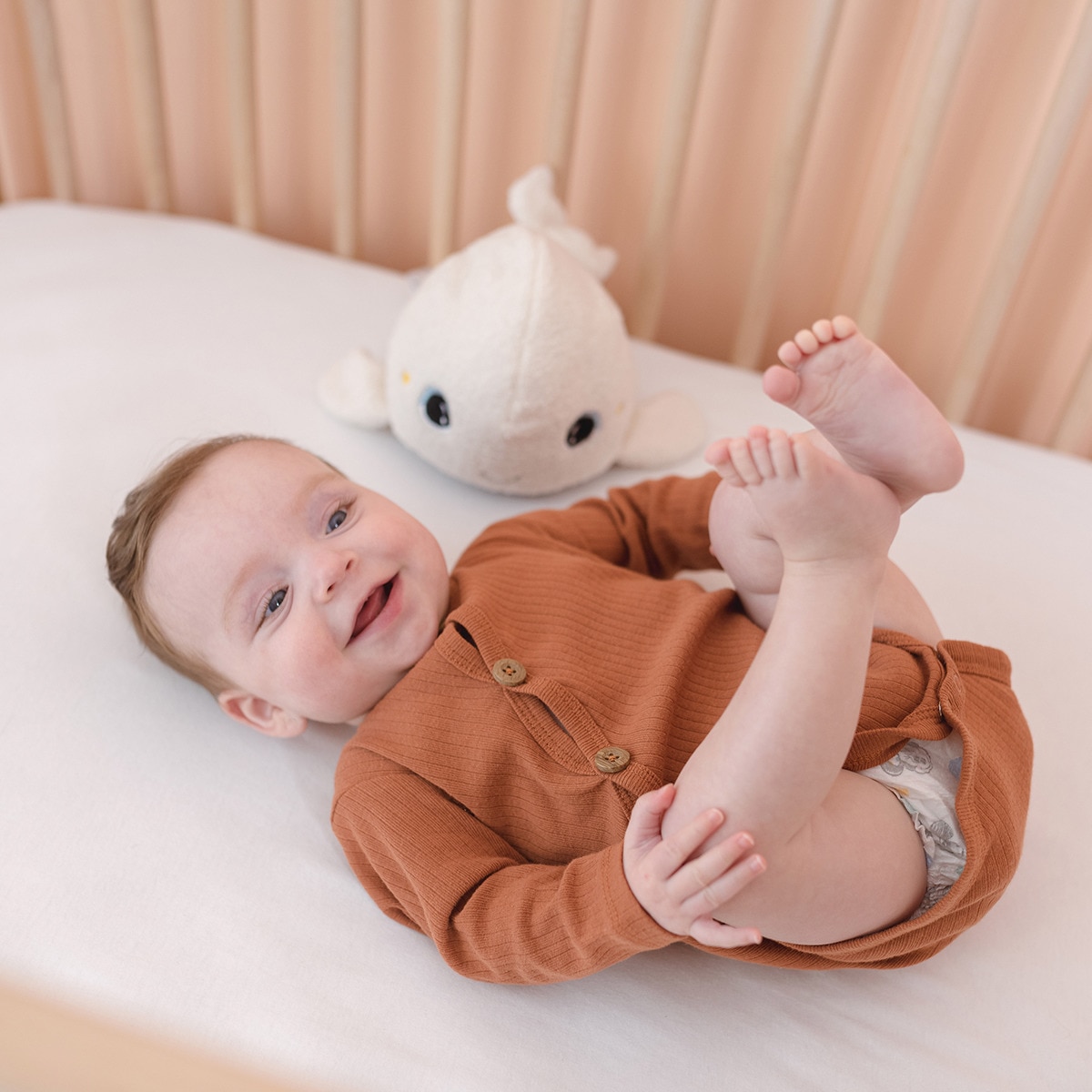 Peluche de Baleia com Luz Bege-11