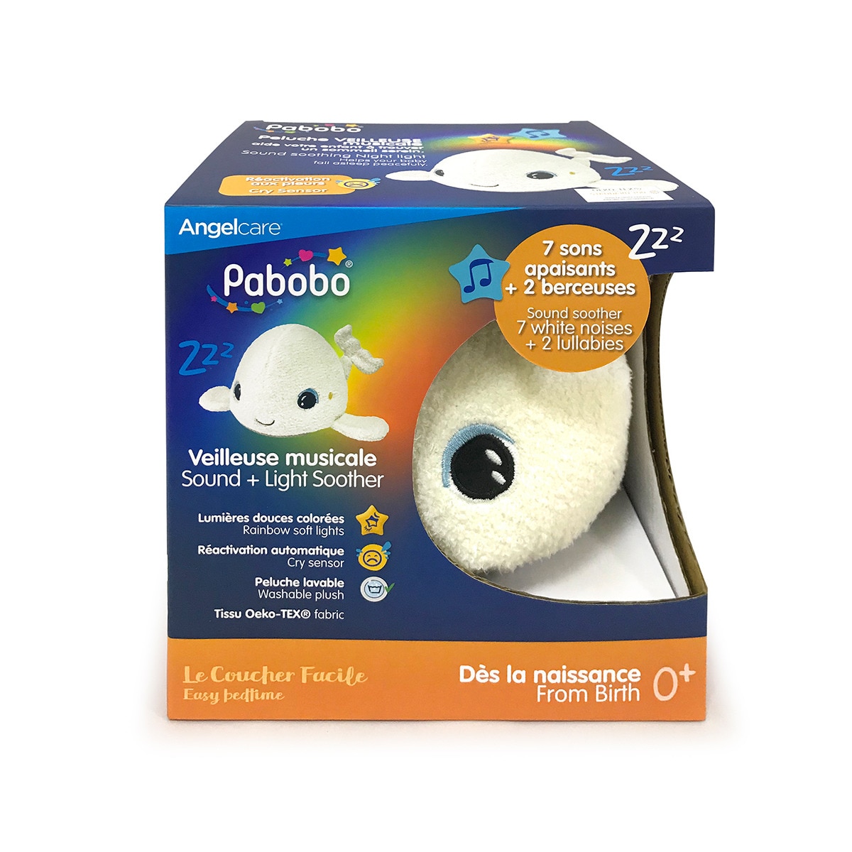 Peluche de Baleia com Luz Bege-6