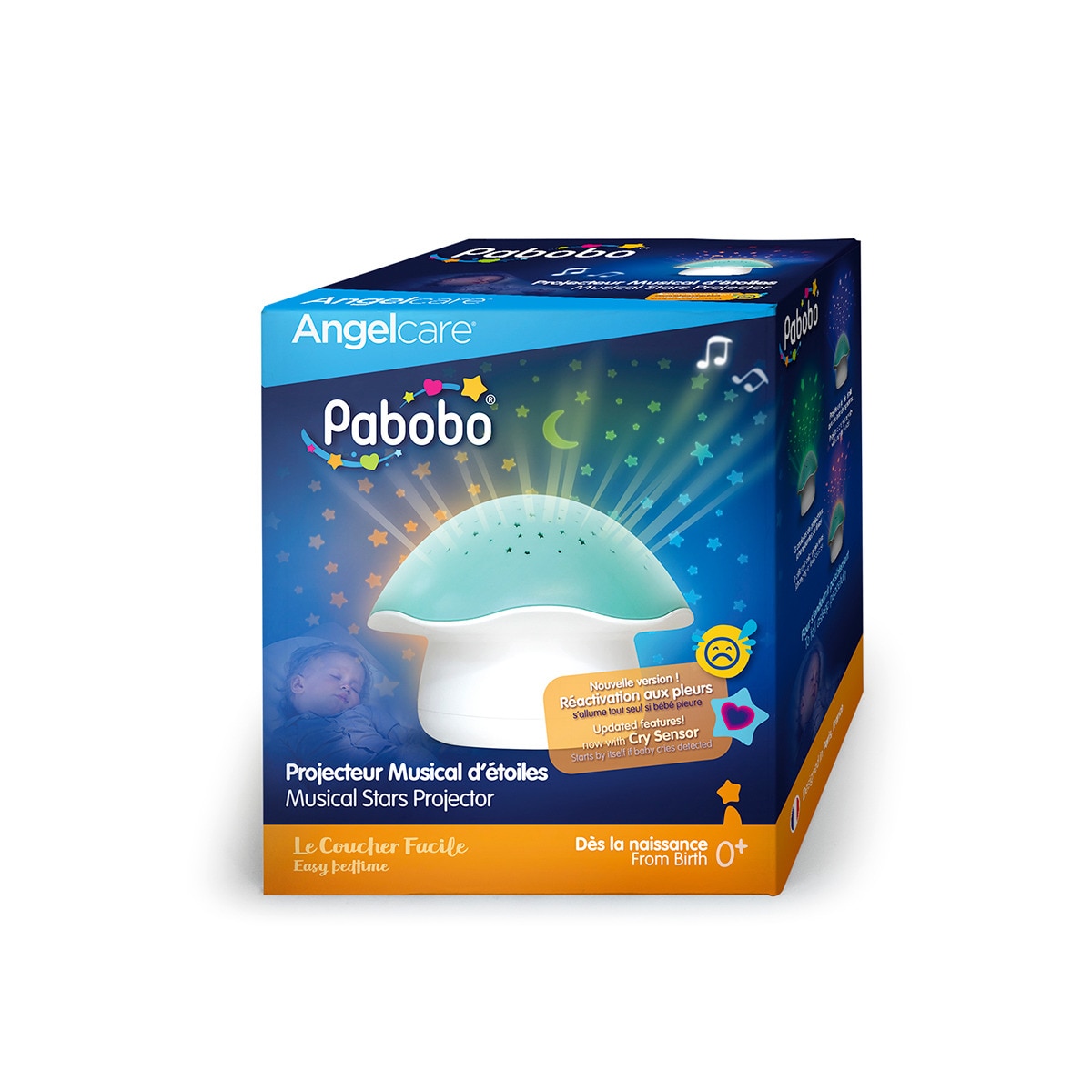 Luz de Presença Cogumelo com Projeção Azul-5