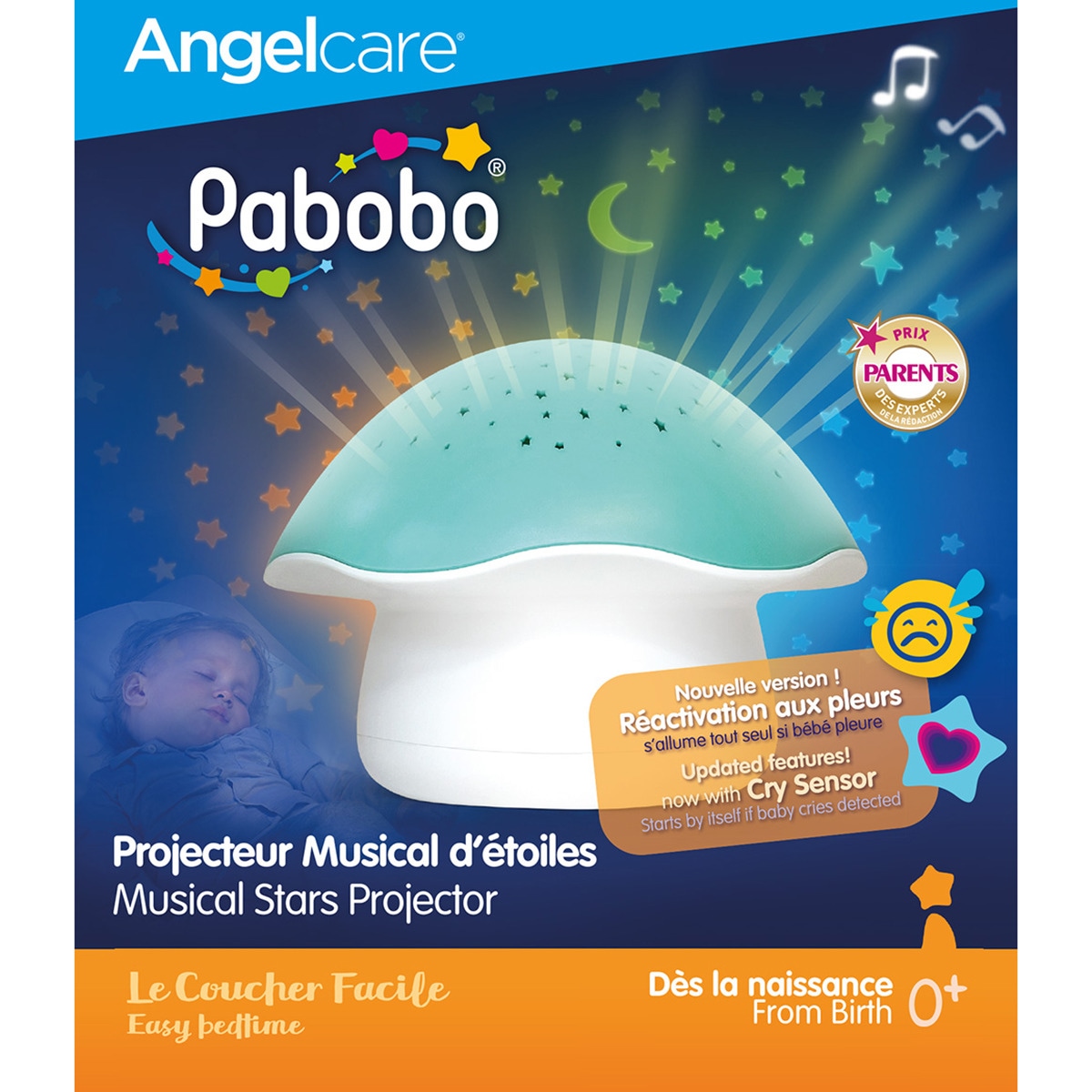 Luz de Presença Cogumelo com Projeção Azul-4
