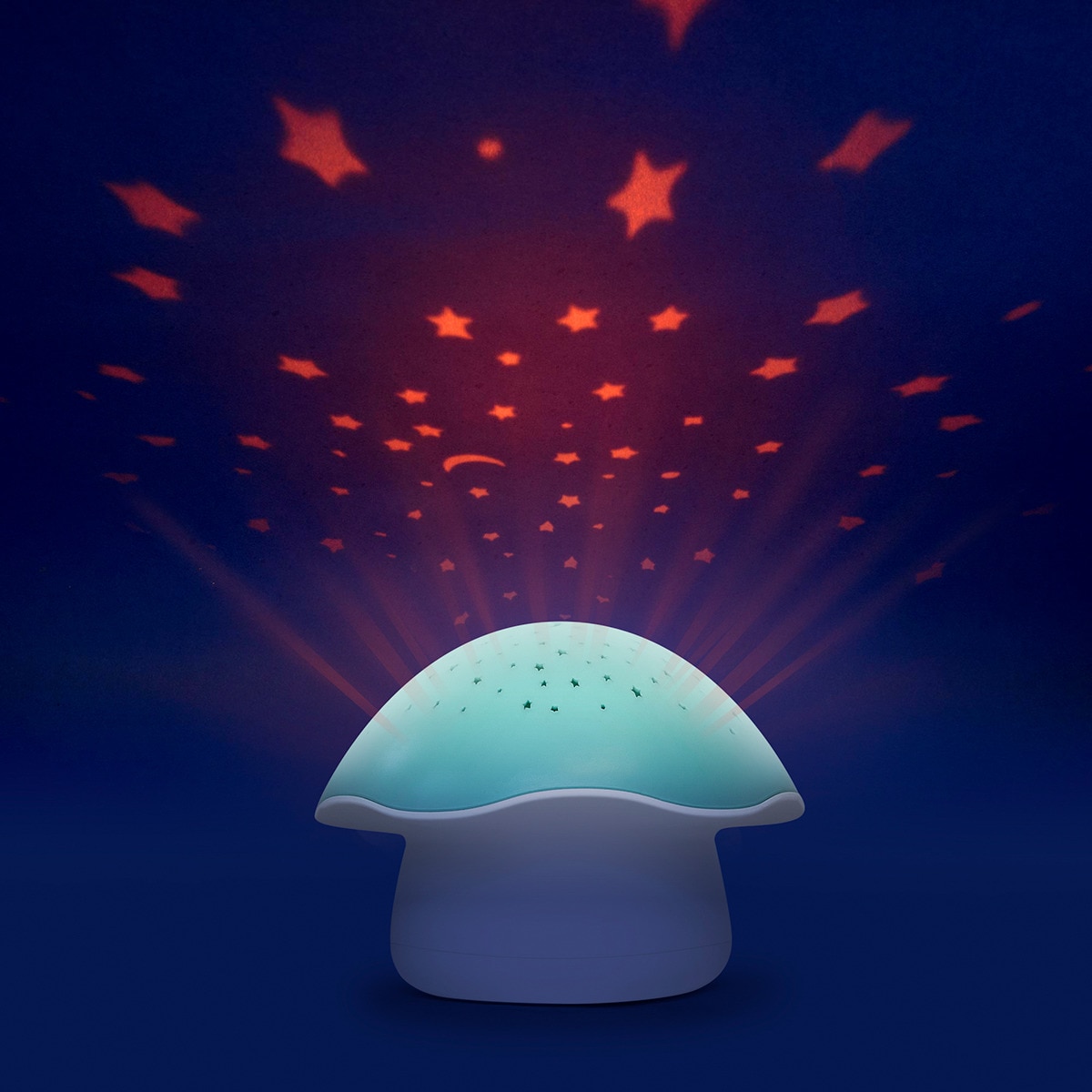 Luz de Presença Cogumelo com Projeção Azul-14