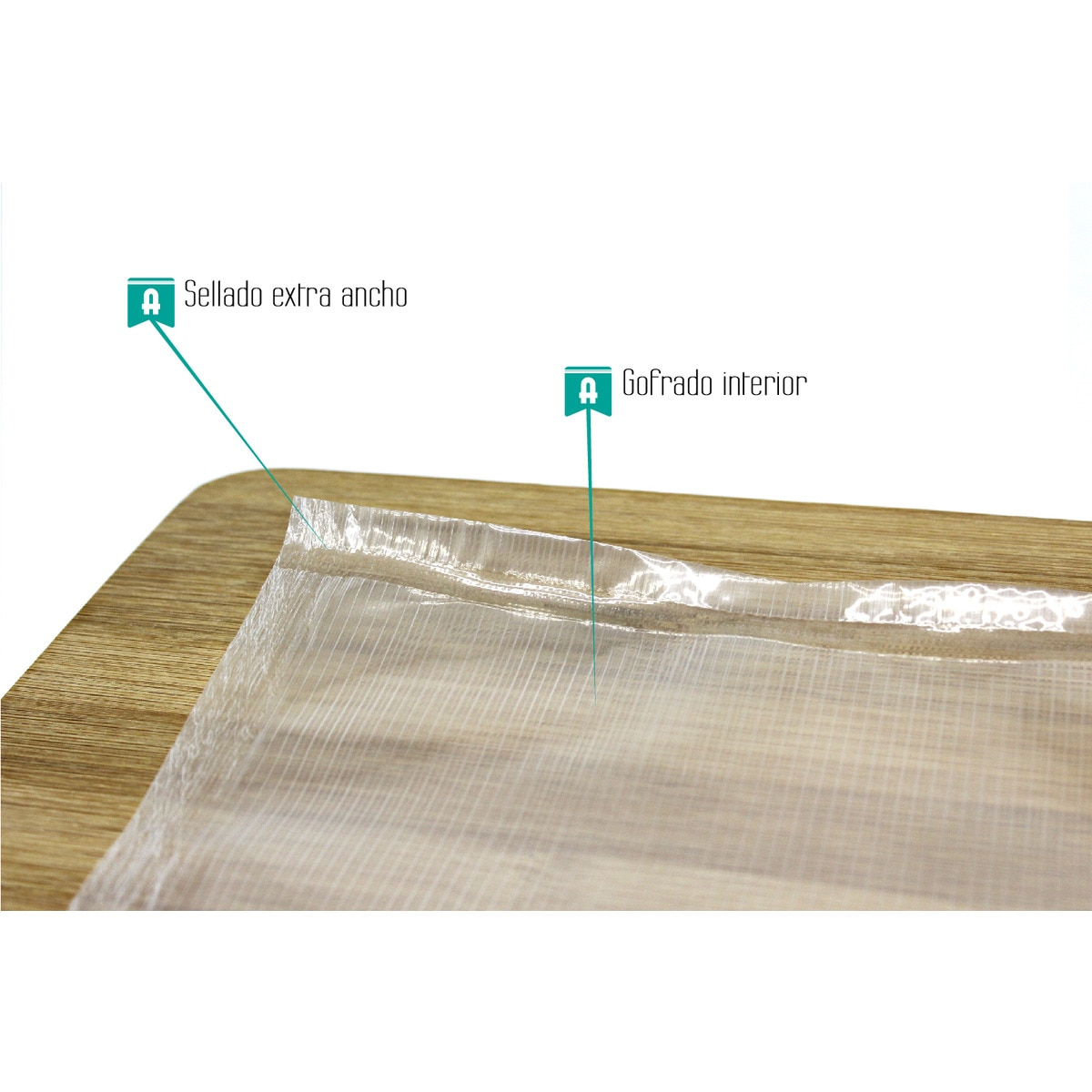 Pack 2 rollos para envasar al vacío Alfa 0MP25150 2