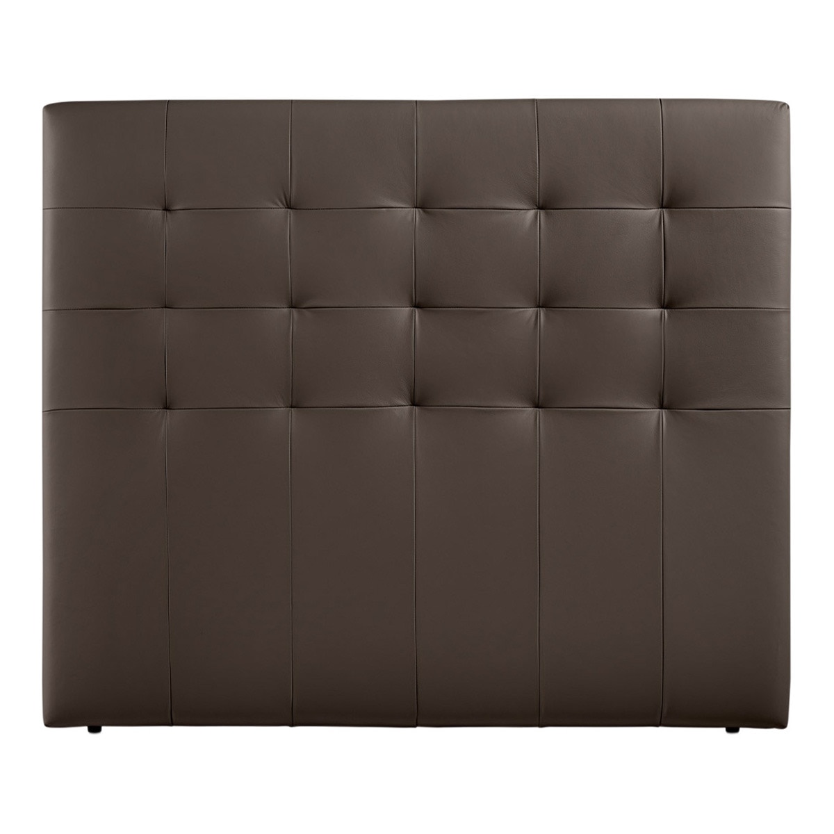 Cabecero doble de piel Balmoral El Corte Inglés Marrón-1