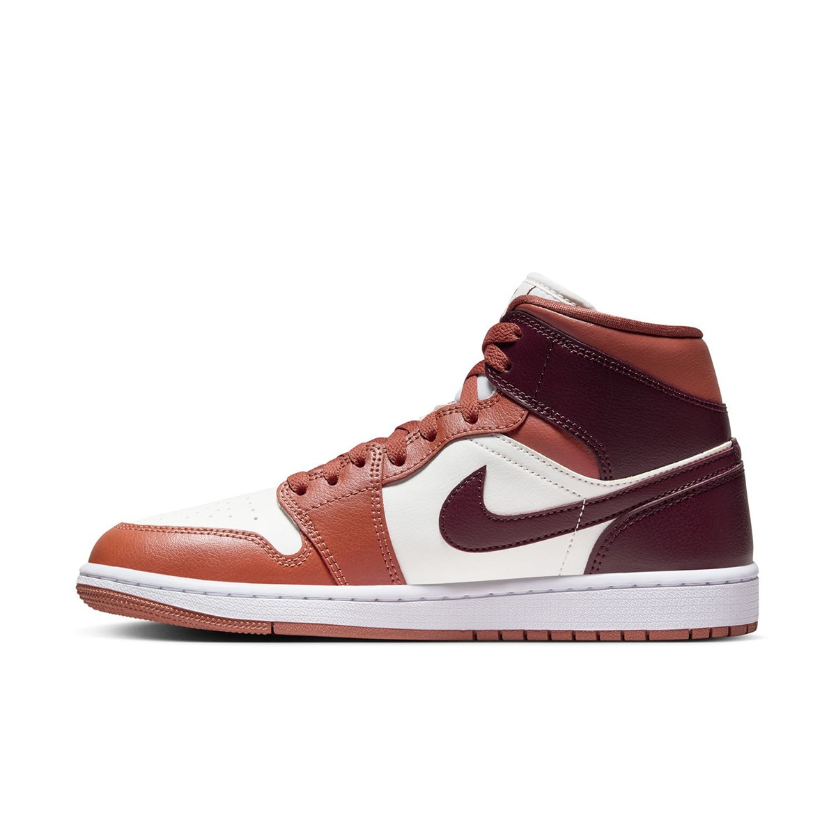 Sapatilhas de Basquetebol de Mulher Air Jordan 1 Mid Vermelho / Branco-4