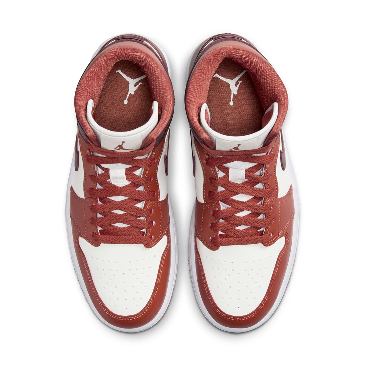 Sapatilhas de Basquetebol de Mulher Air Jordan 1 Mid Vermelho / Branco-3
