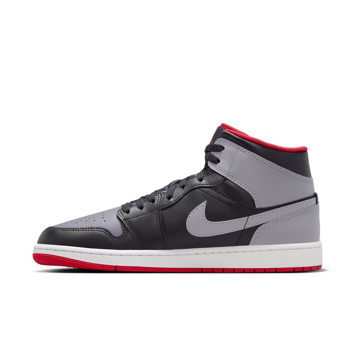 Sapatilhas de Basquetebol de Homem Air Jordan 1 Mid Preto / Cinzento-4