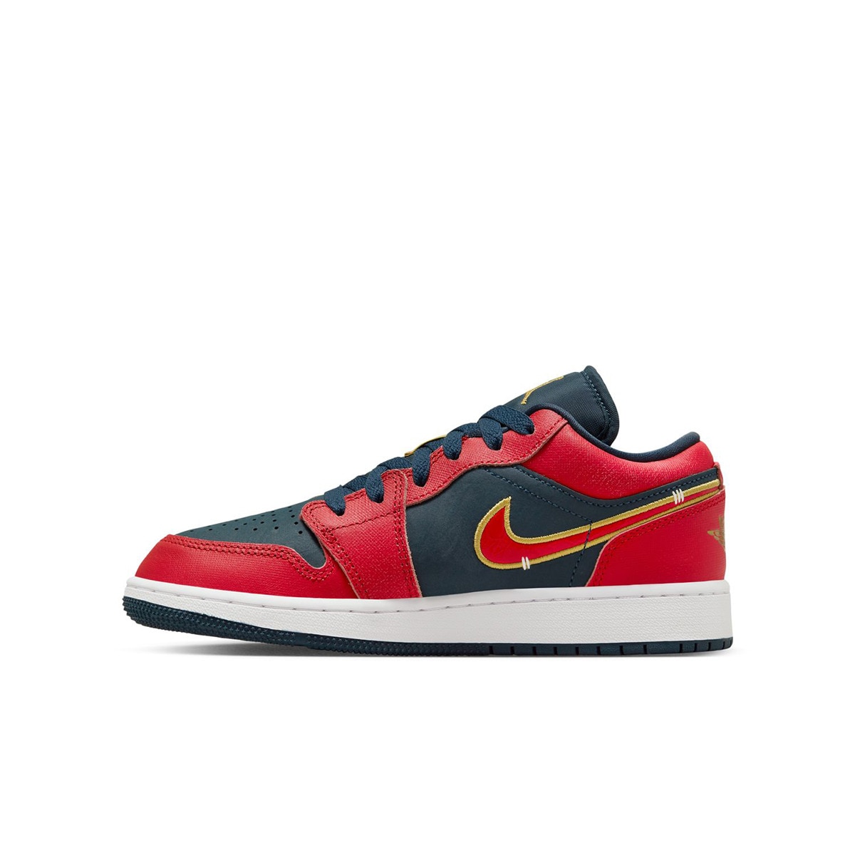 Sapatilhas de Basquetebol de Criança Air Jordan 1 Low SE Azul-marinho / Vermelho-4