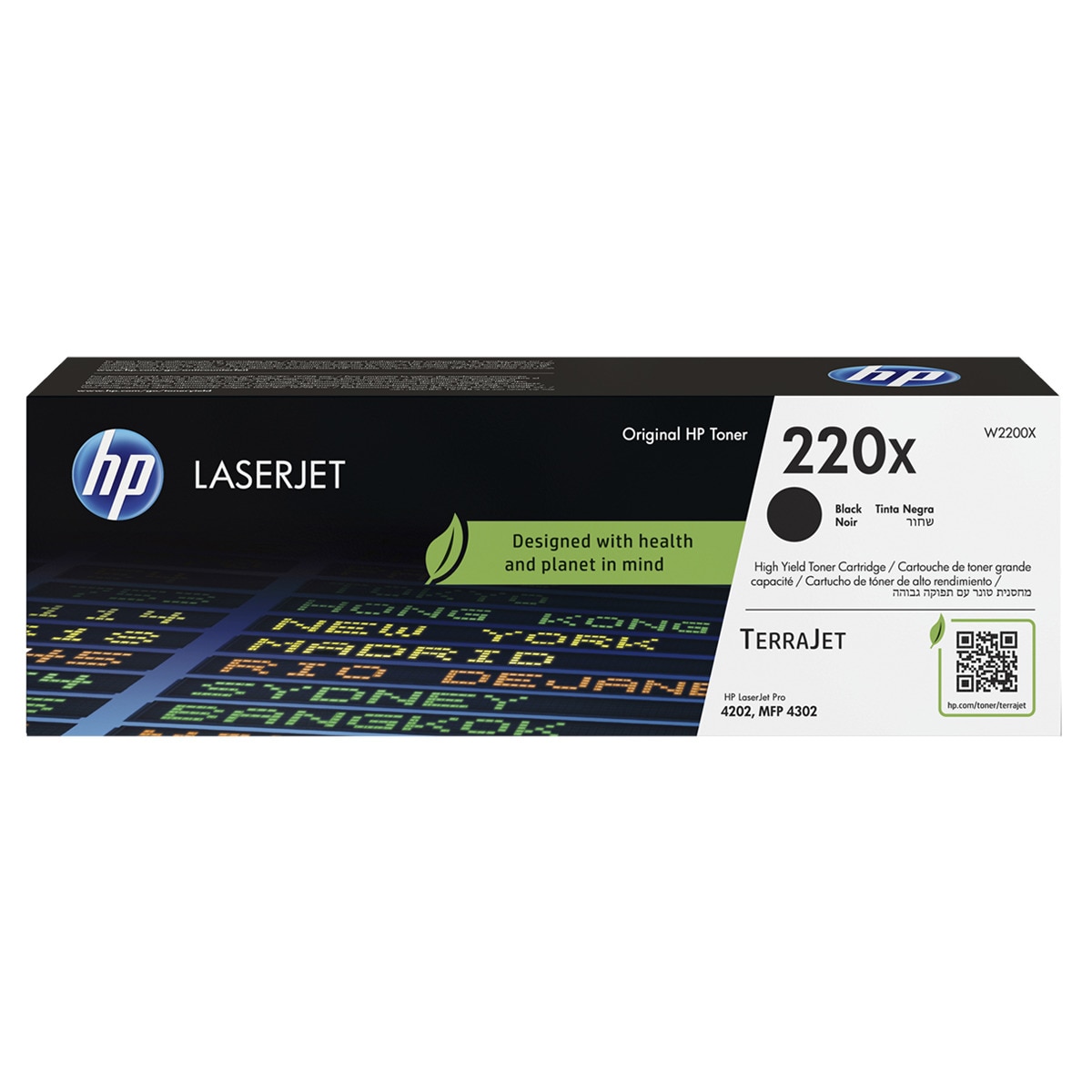 Tóner original HP LaserJet 220X Alta Capacidad negro (W2200X) 1