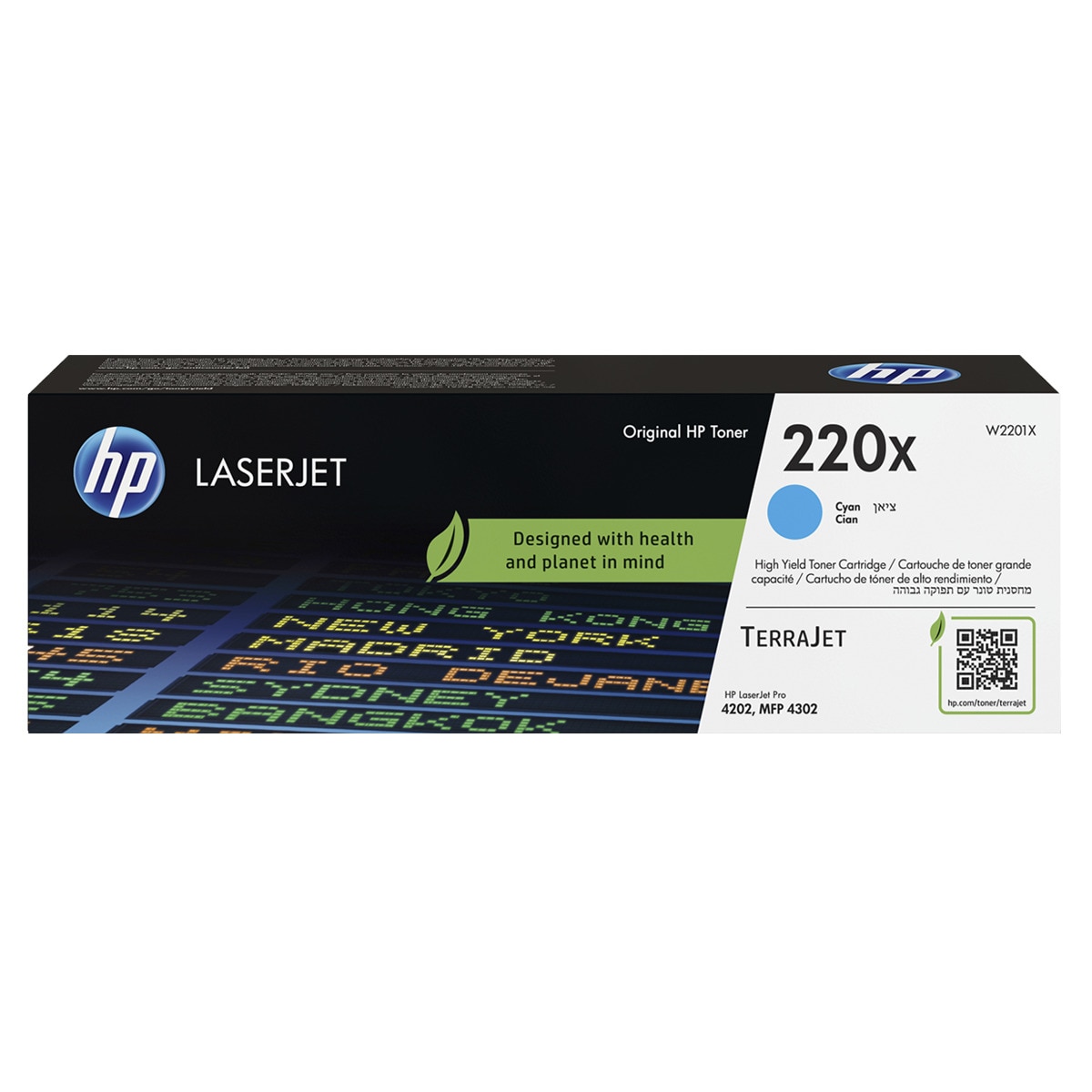 Imagen 0 de Tóner original HP LaserJet 220X Alta Capacidad cian (W2201X)