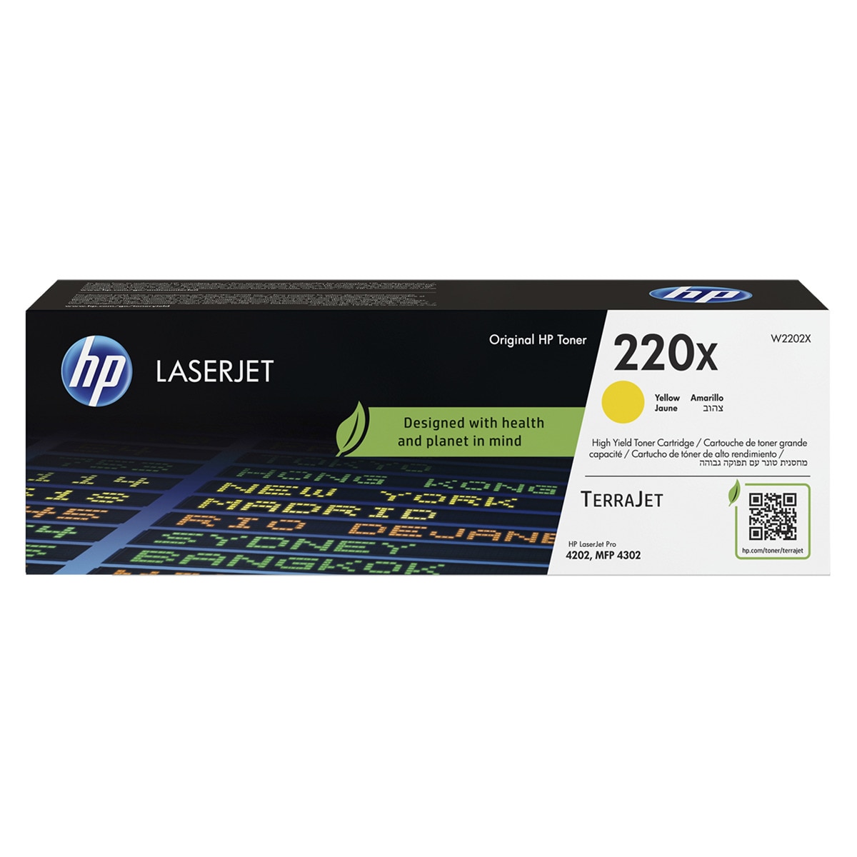 Imagen 0 de Tóner original HP LaserJet 220X Alta Capacidad amarillo (W2202X)