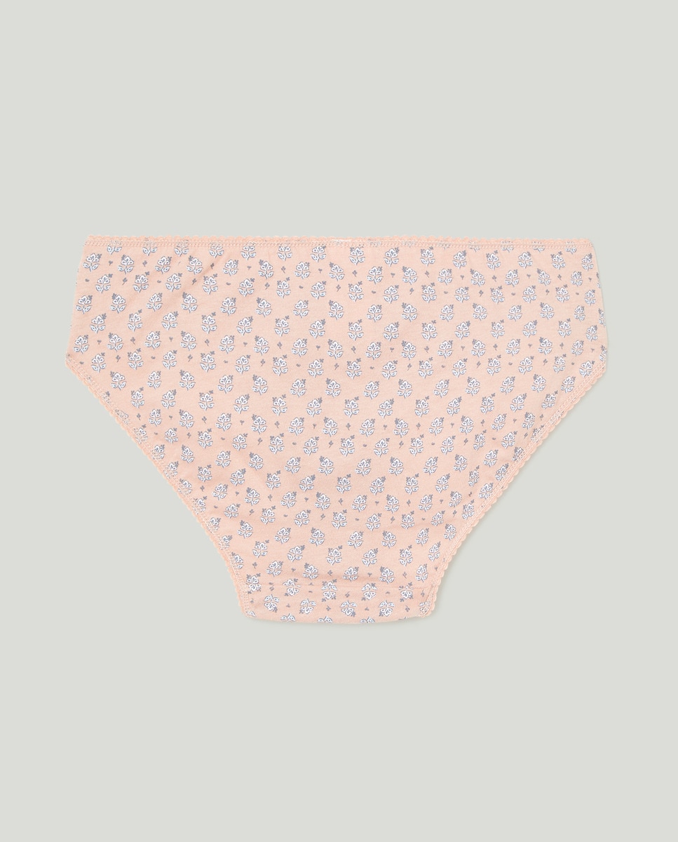 Pack de 5 braguitas de niña estampadas Rosa-2