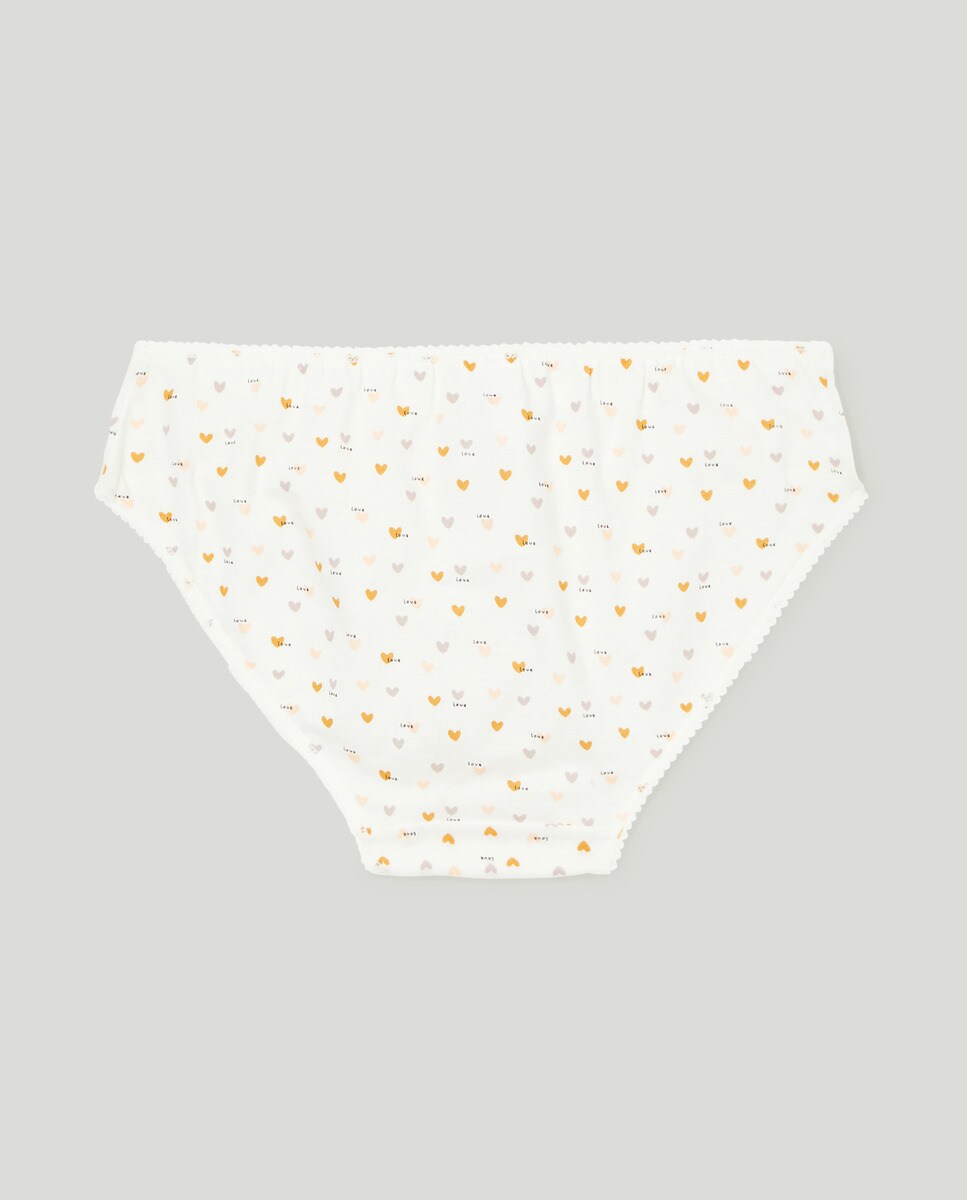 Pack de 5 braguitas de niña estampadas Lila-2