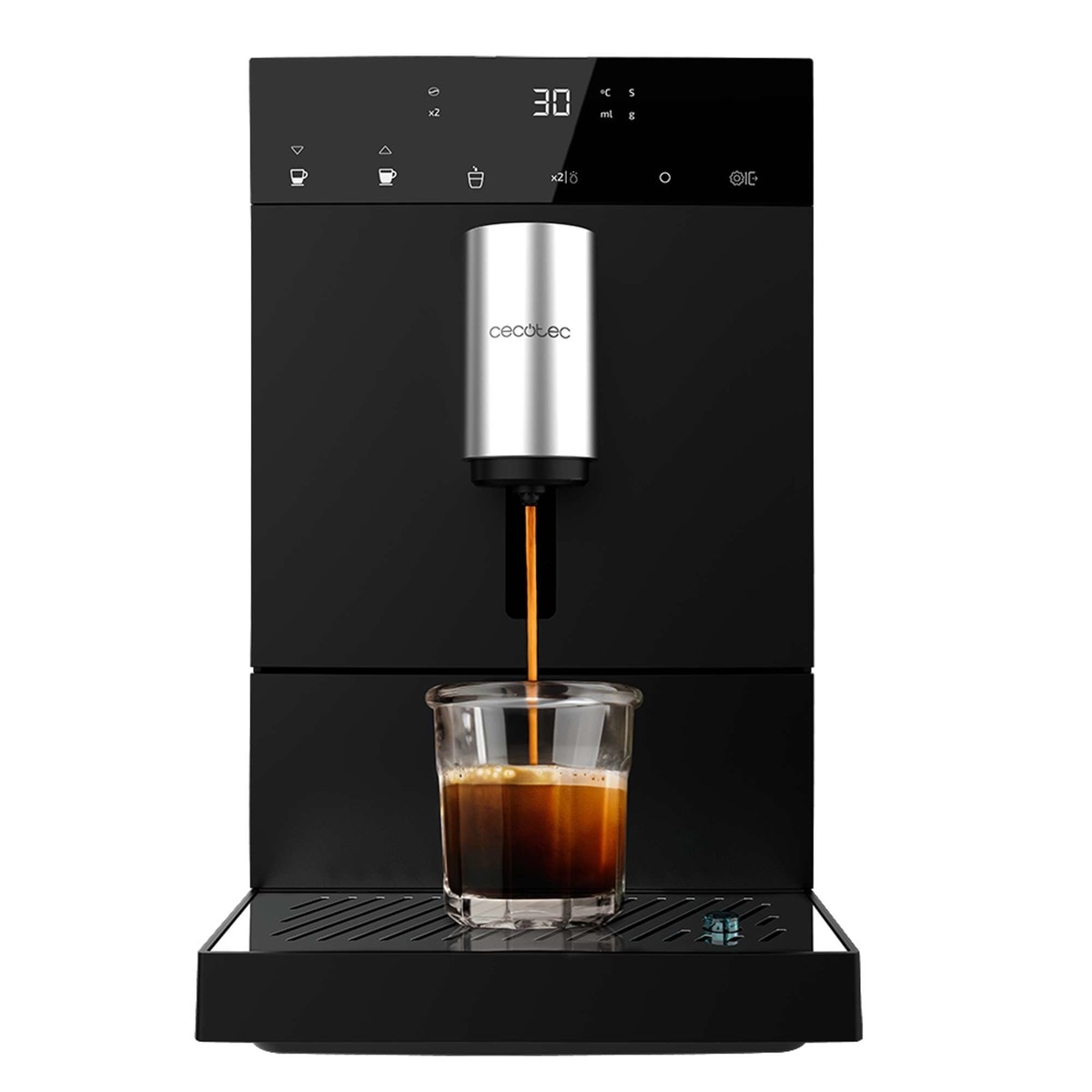 Cafetera superautomática Cecotec Cremmaet Compact Tecnología Plug&Play Negro-2