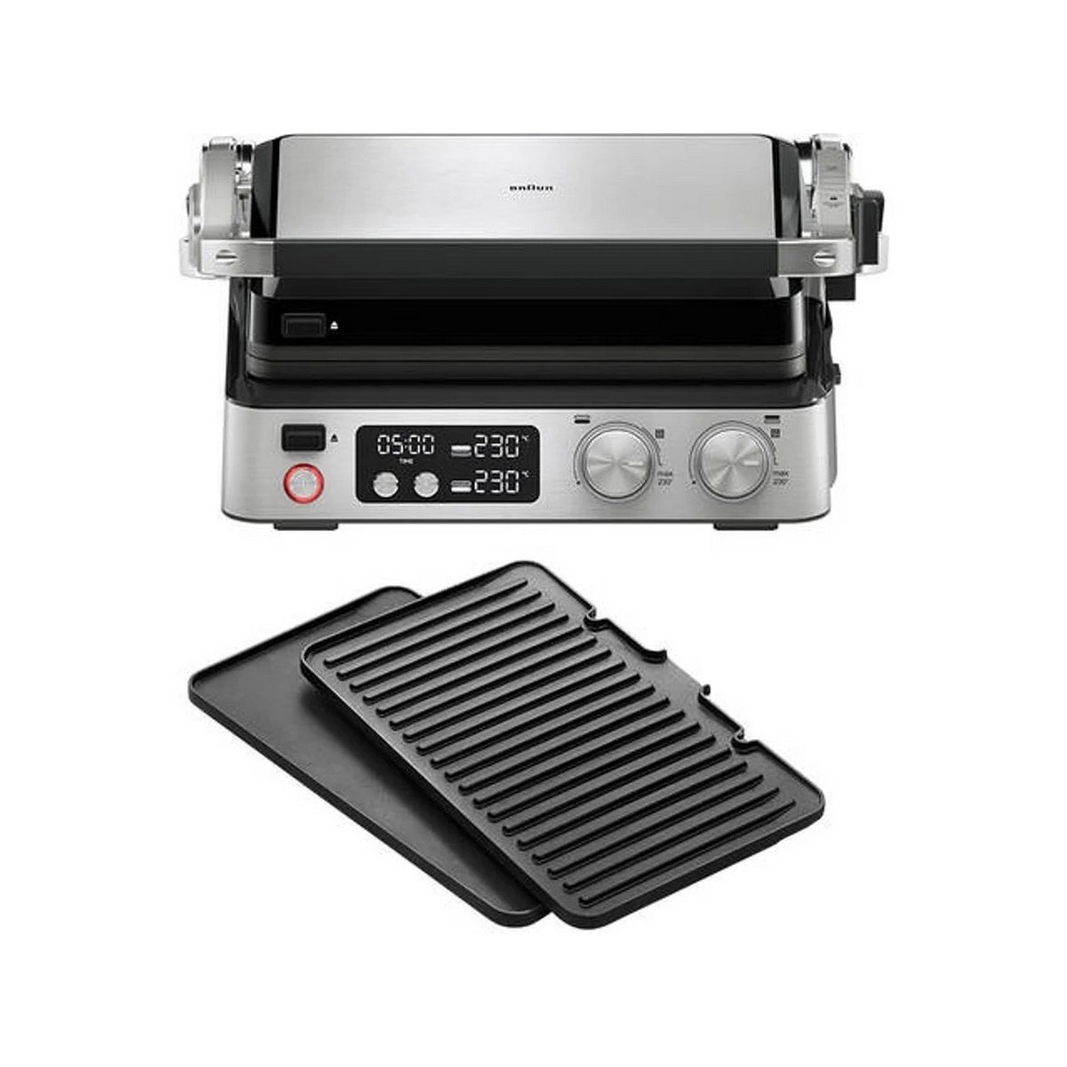 Grelhador de Placas Braun CG7040 MultiGrill 7 e de 2000 W - Inox Inox-1