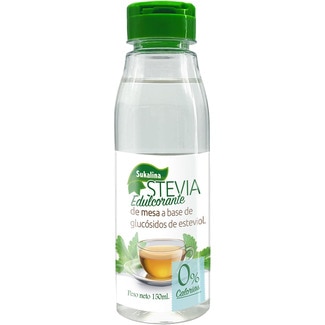 edulcorante de mesa a base de glucósidos de esteviol procedentes de la Stevia líquido botella 150 ml - Sukalina
