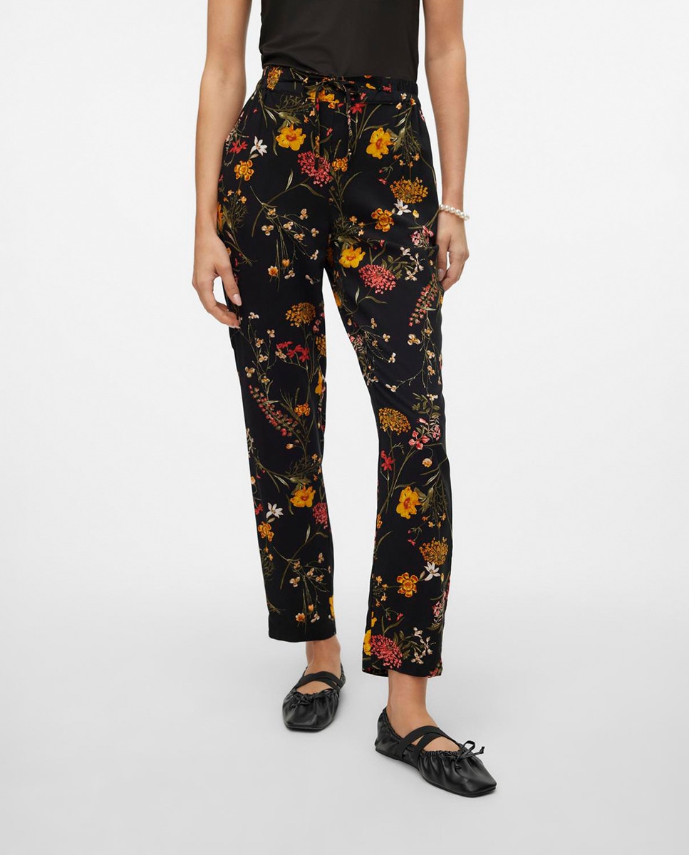 Poptrash pantalones lisos de color holgado teja - Mujer