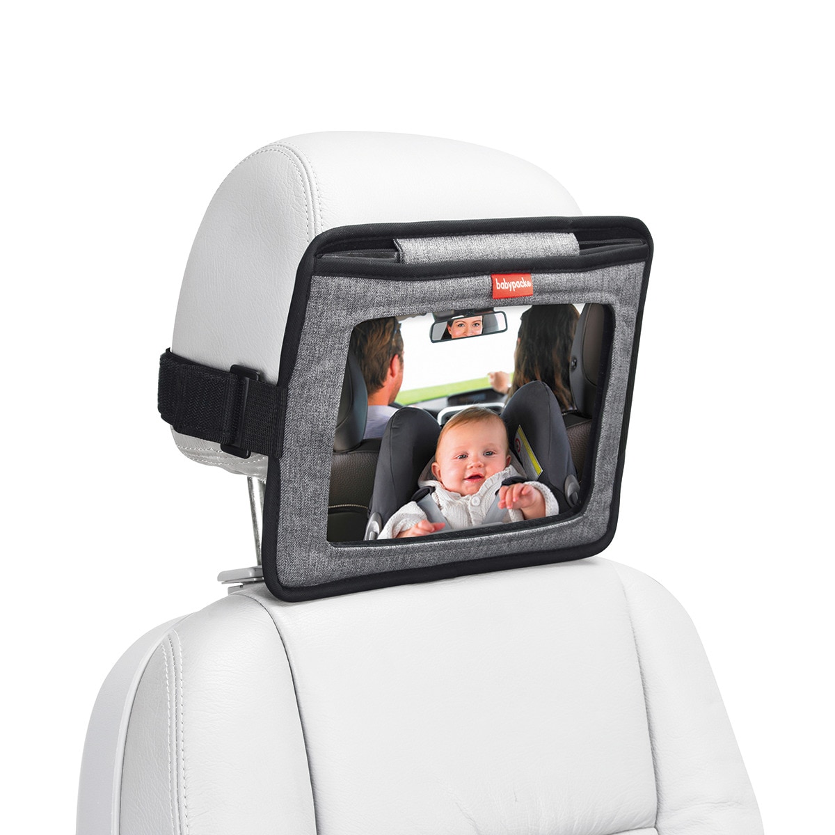 Espejo trasero +  funda ipad babypack Gris-6