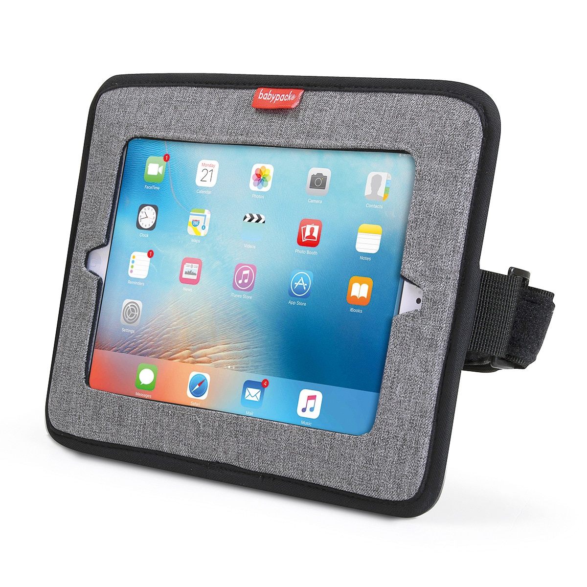 Espejo trasero +  funda ipad babypack Gris-2