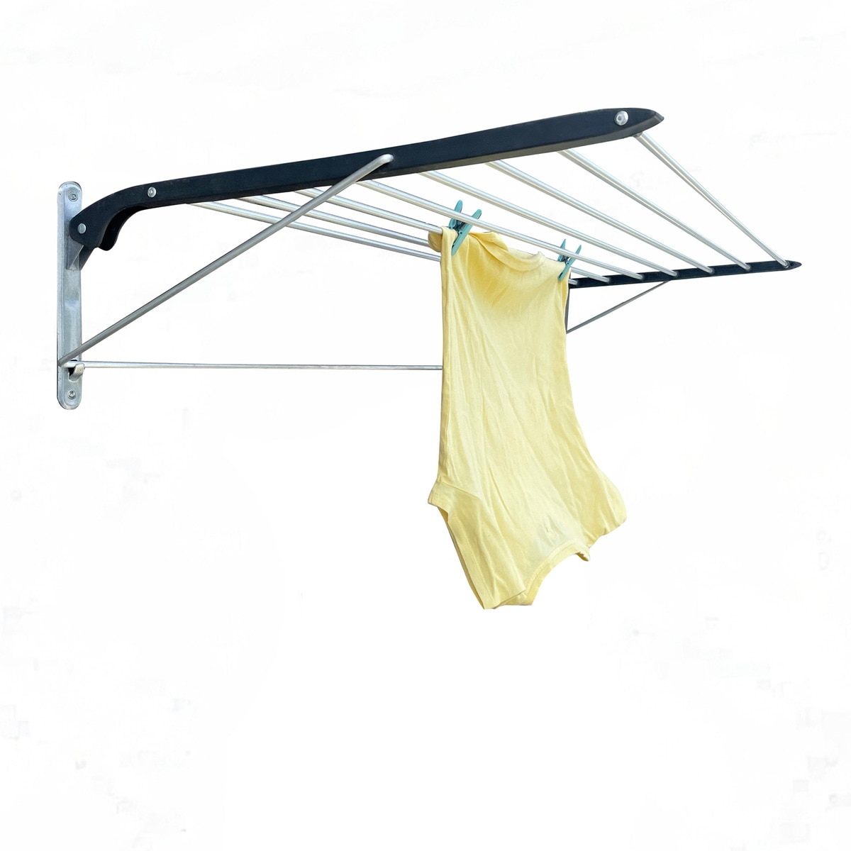 Tendedero de pared plegable Practik Plata-2
