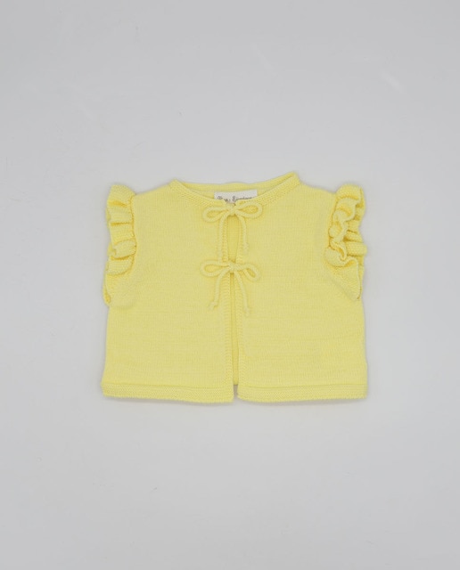 Imagen 0 de Chaleco amarillo con volante y lazada