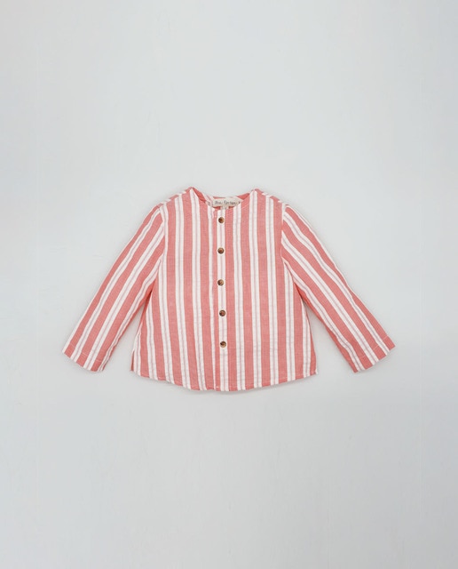 Imagen 0 de Camisa rayas anchas rojas