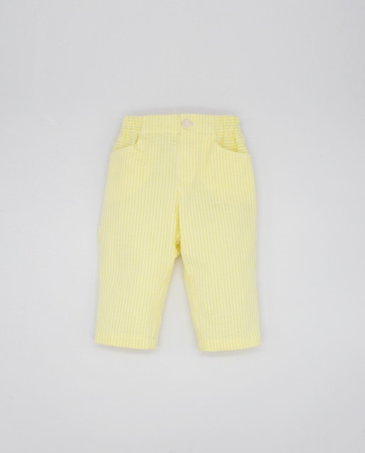 Imagen 0 de Pantalón seersucker amarillo