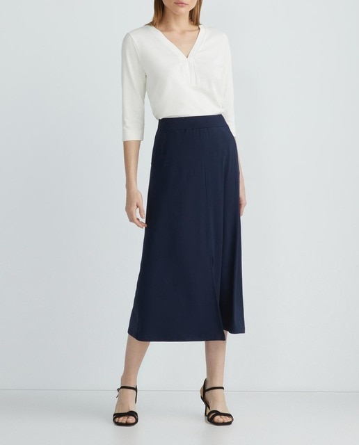 Imagen 0 de Falda midi con bolsillos