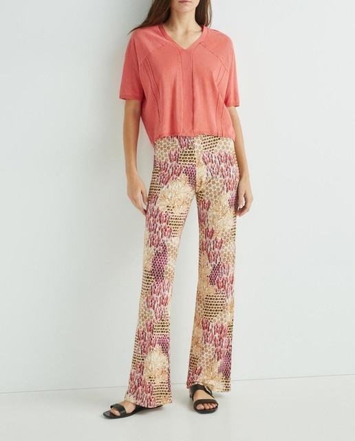 Imagen 0 de Jersey oversize de manga corta y escote pico