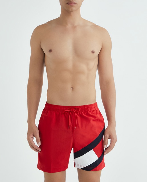 Imagen 0 de Bañador bermuda de hombre color block y bandera diagonal